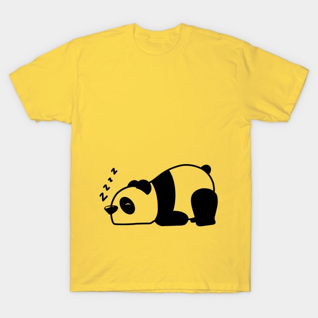 Sleeping Panda T-Shirt by vanderdys